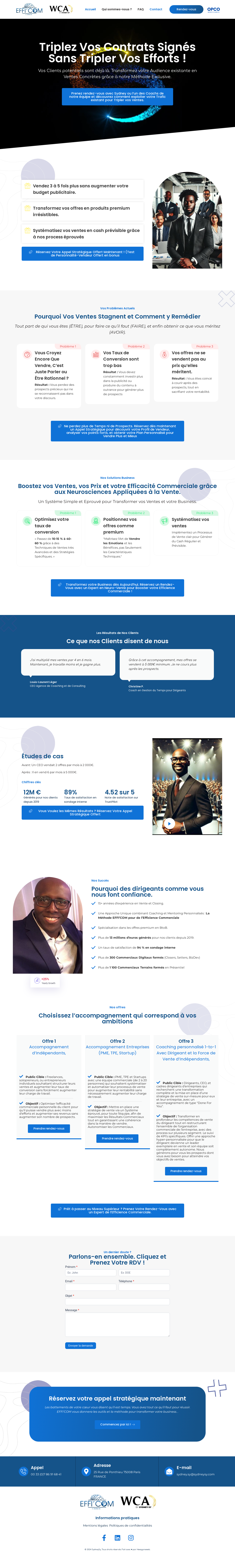 Site internet vitrine EFFI'COM 2 LP