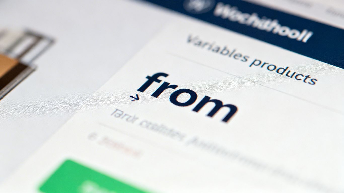 Prix WooCommerce : afficher 'à partir de' sur les produits variables